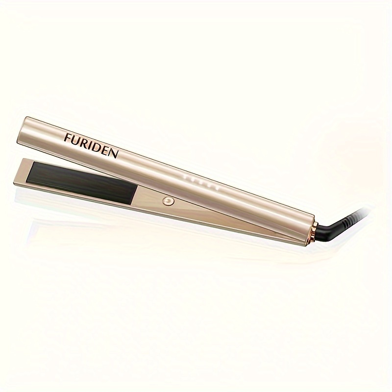 

Furiden Nano Titanium Flat Iron - To Achieve A Silky, Shiny, Sleek Look | Add 85% Of Shine | 70% Of Frizz