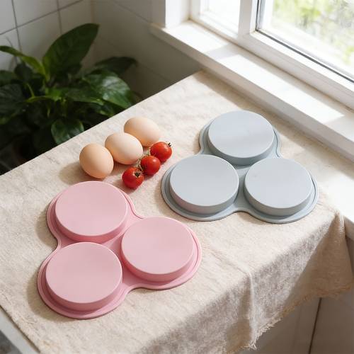 air fryer egg mold round silicone molds air fryer baking pan non stick for breakfast sandwiches hamburger buns pancake jumbo