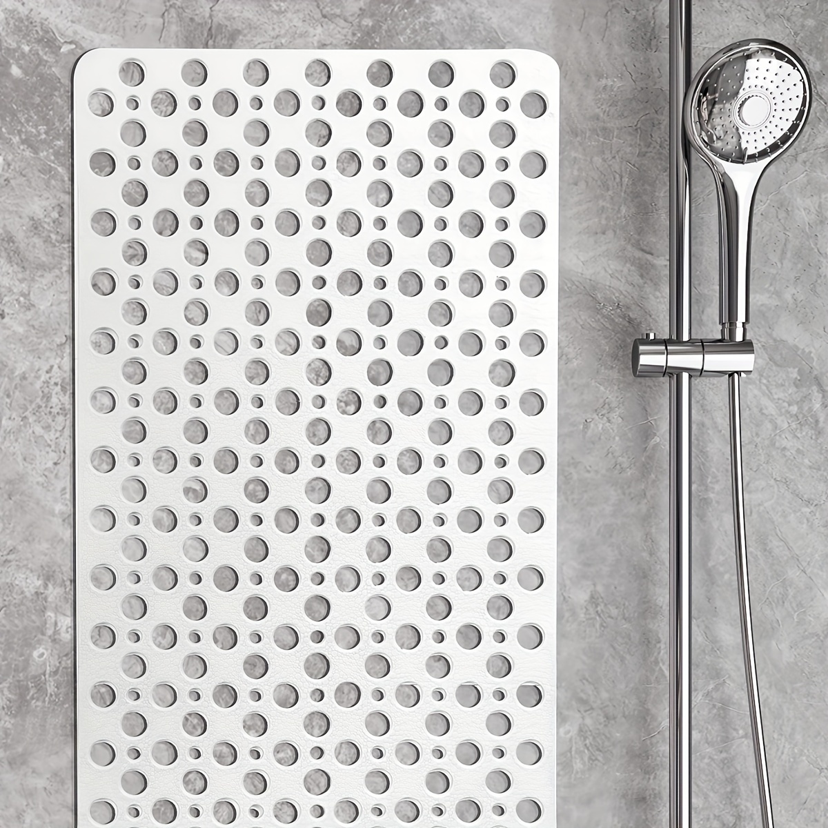   non slip bathtub mat with suction cups easy clean durable pvc shower rug for bathroom safety christmas halloween gift decoration Product details 8