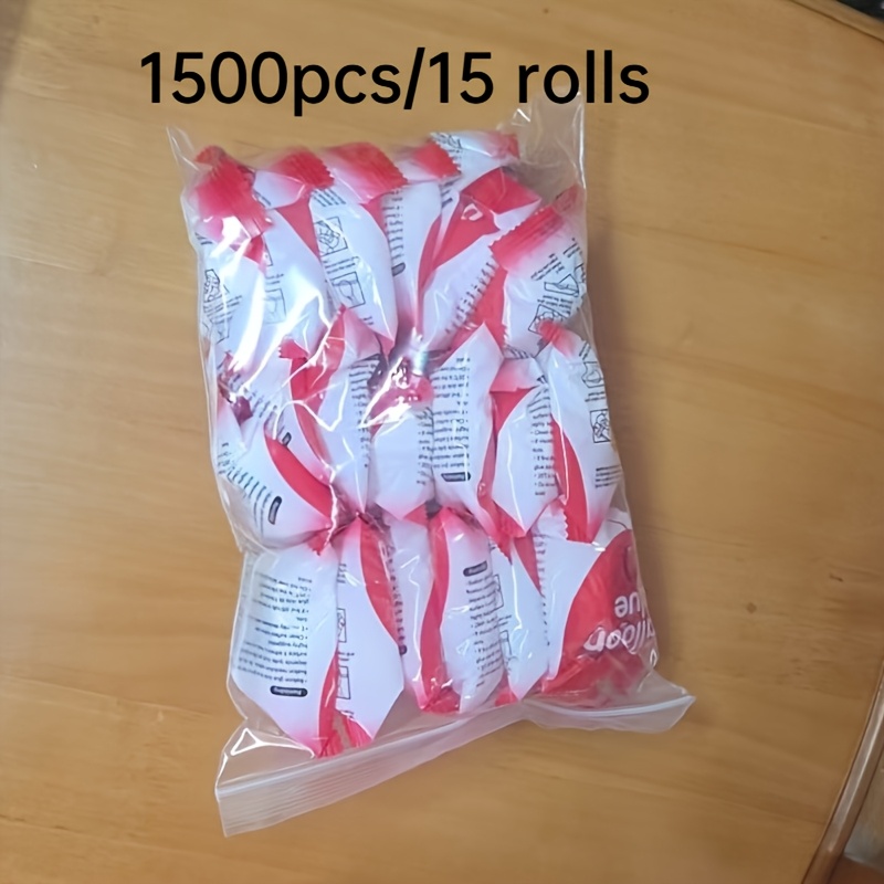 TEMU 1500pcs/15 Rolls Double-sided Adhesive Dots, Transparent Balloon Glue Removable , Suitable For Crafts, Halloween Gifts And Christmas Essentials
