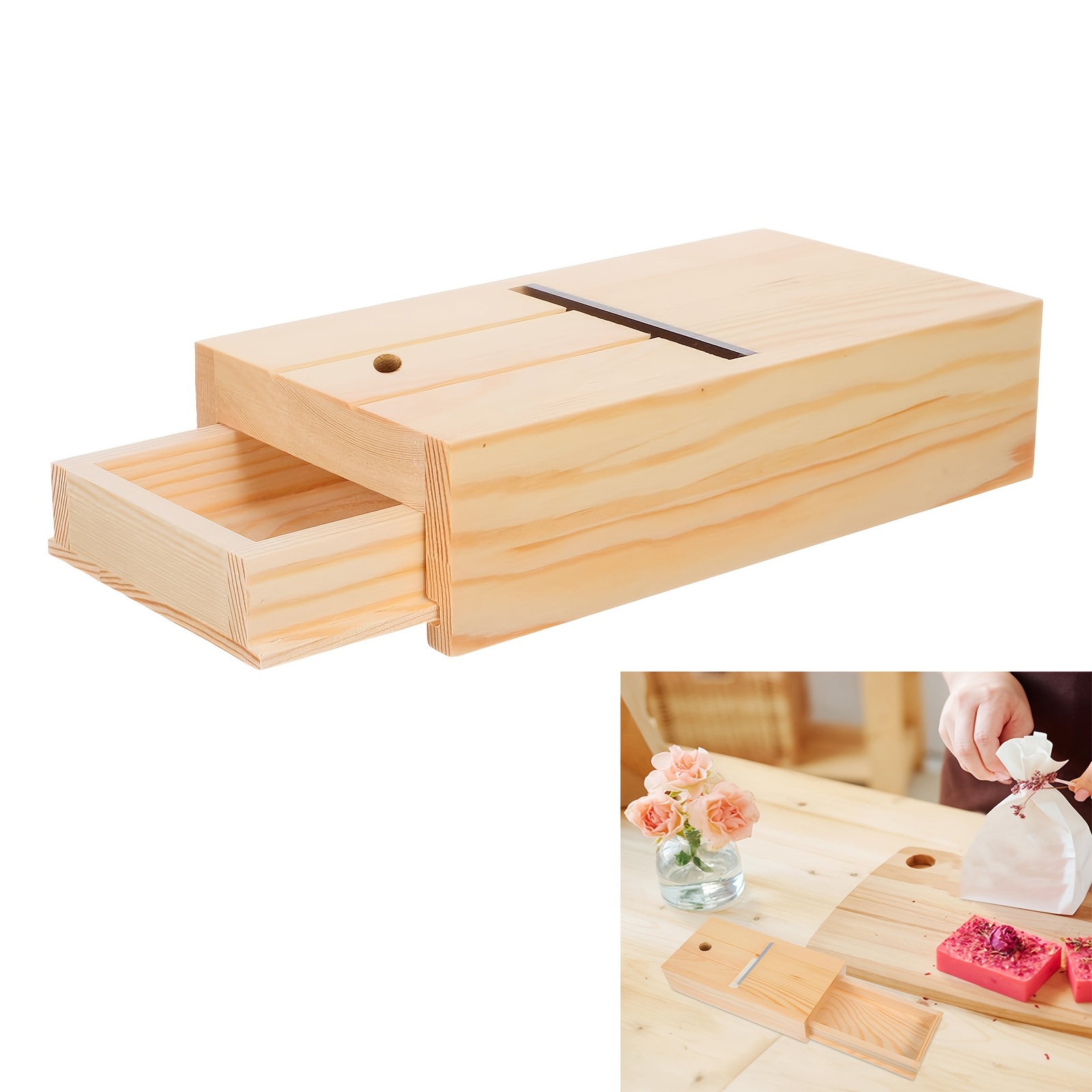 TEMU Soap Cutter, Wood Soap Beveler Edge Trimming Tool Drawer Box Wood Soap Planer Beveler Soap Shaving Tool For Craft And Making