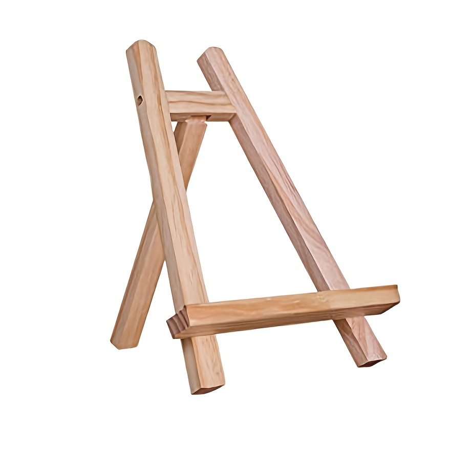 Image of Sinsoledad 8-inch Wooden Easel - Compact Tabletop Display Stand For Art, Photos & Signs | Perfect For Home Decor, Parties & Crafts, Canvas, Picture Sign Holder
