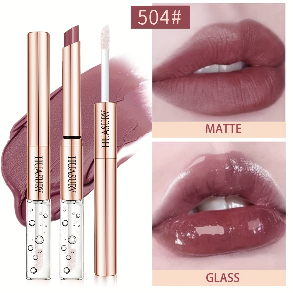 Image of Velvet Matte Lipstick+lipstick Raincoat, Durable, Waterproof, , 2 In 1 Lip Lipstick Lip Liner, Christmas Gift [merry Chrismas][holiday Gifts][1pcs]