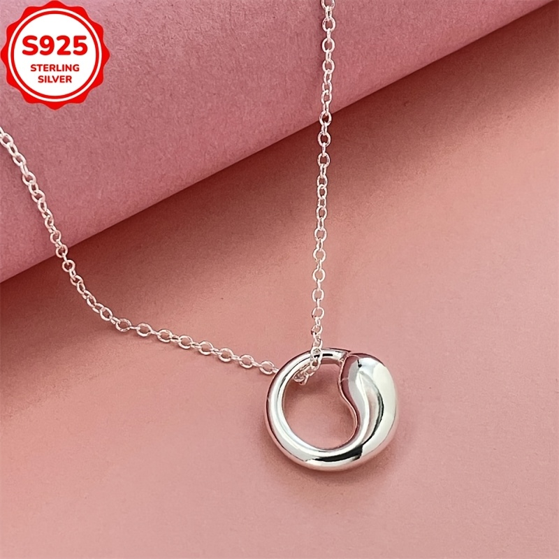 Low Allergy Semi Circle Necklace for Women's Gift