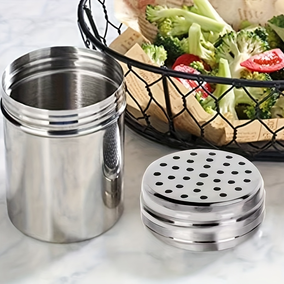 2pcs Foodservice Stainless Steel Dredge Shaker