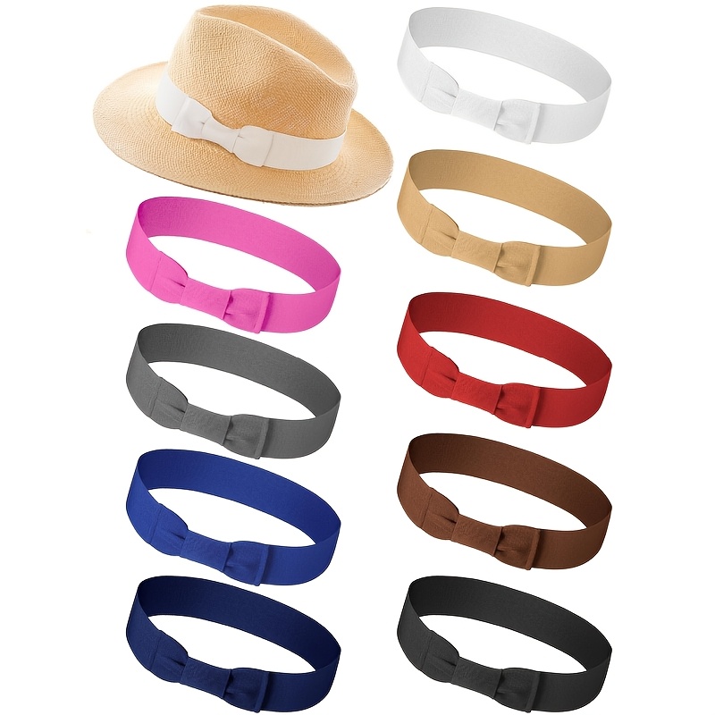 9pcs bow tie stretchable hat band hat ribbon womens costume  display picture 1