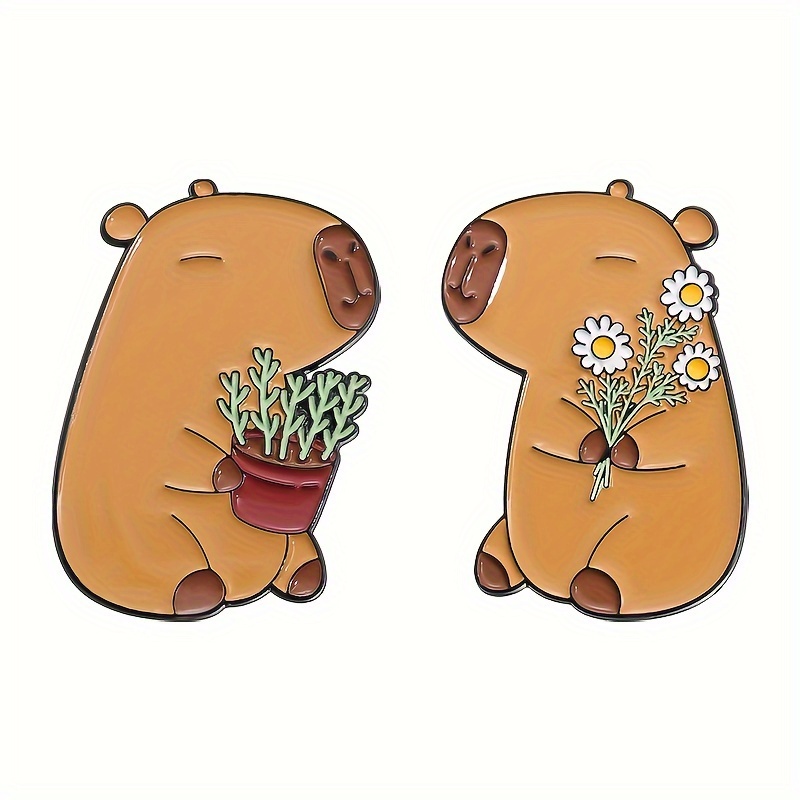 TEMU 1-2 broches de metal de adorables, adiciones de moda, pin de collar, aleación con pintura horneada, un regalo encantador