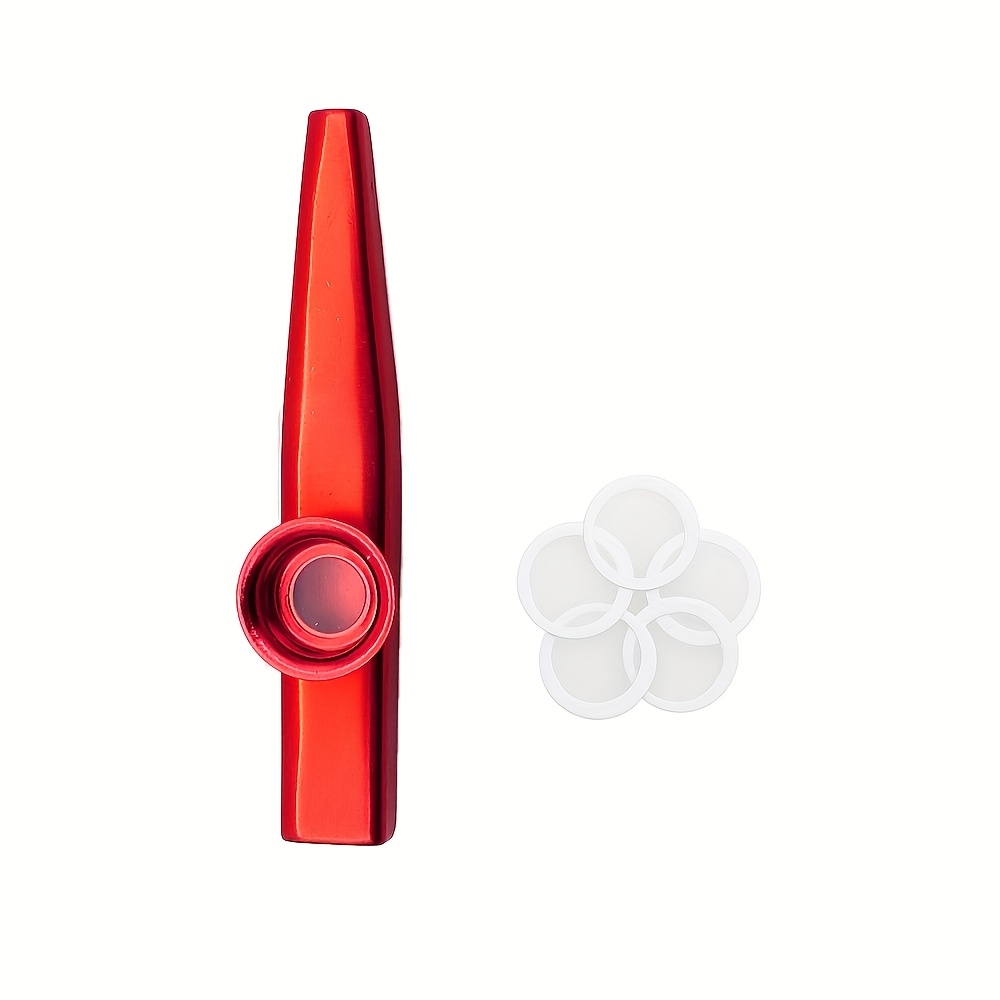 TEMU 6pcs Metal With 5 Reeds, A Whistle Instrument Flute Diaphragm, A Great Companion For Whistle Instruments And Guitars