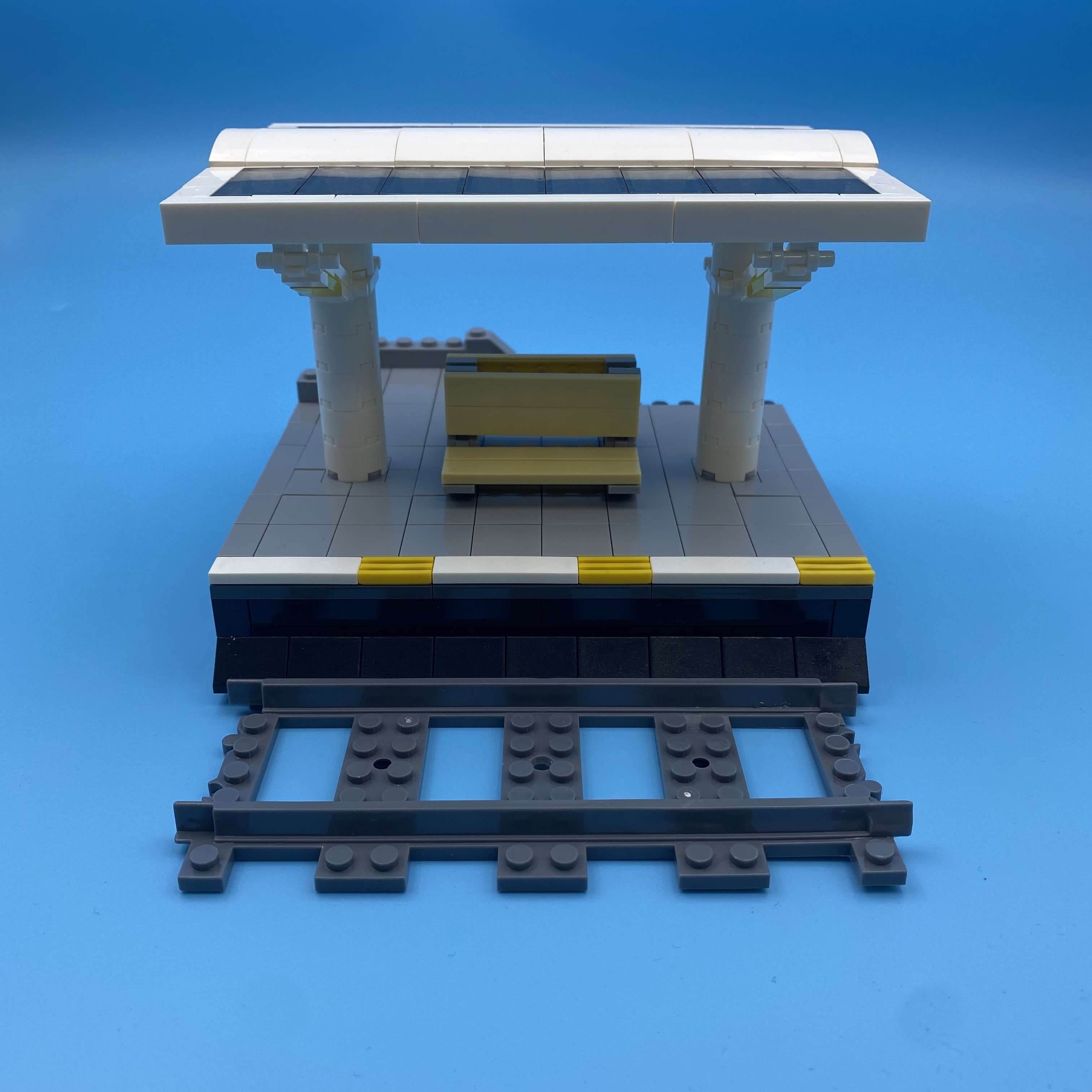 city train platform building set 276 pieces diy station platform ...