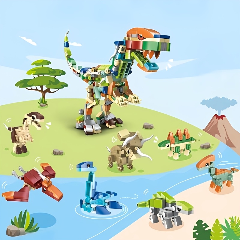 Mini Dinosaur Building Block Set for Creative Play