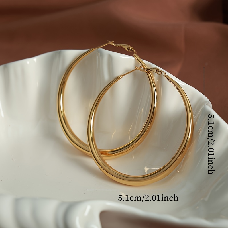 Large Circle Hoop Earrings for Women
