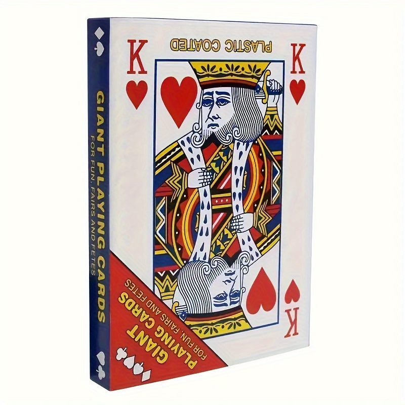 

Set, Jumbo Playing Cards, Fun Giant Deck Cards For Indoor And Outdoor Broad Game, Las Vegas Night Theme Party Decor, Carnival Supplies, Holiday Game, Party Game Supplies