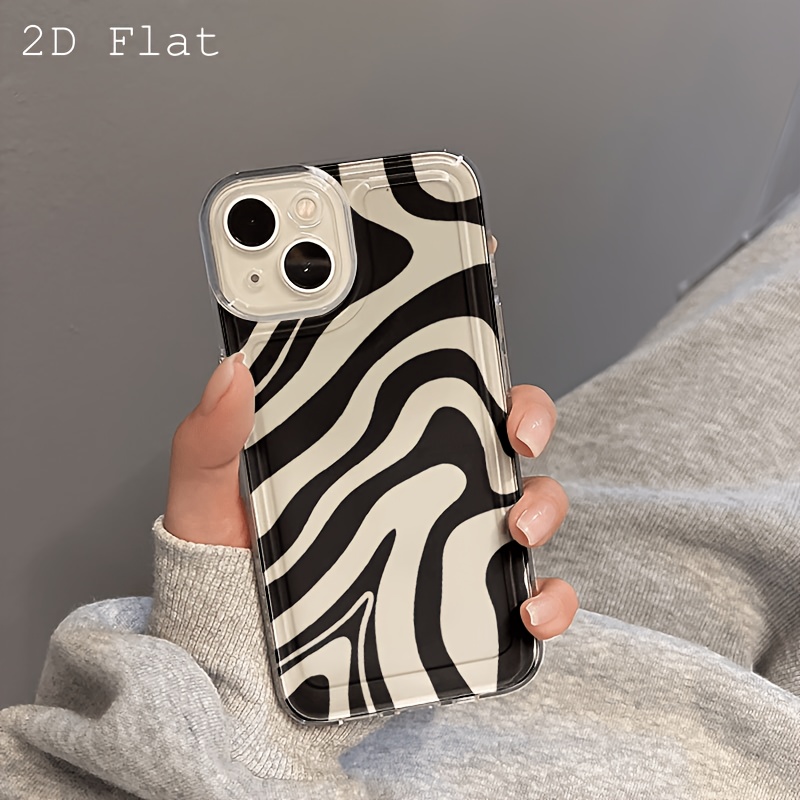 TEMU Phone Case - 2d Flat Zebra Pattern Phone Case Suitable For Redmi 10 12c 13 14c   A3 Note 8 11s 12 13pro  Xiaomi 10t 11 Lite 13t 14 Pro Poco C61