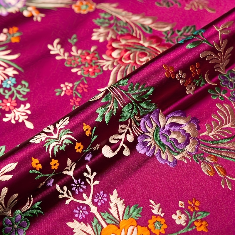 

1pc Embroidered , Pre-cut Polyester For Dresses, Pillows, Table , Handbags, And Diy Crafts, 150gsm,