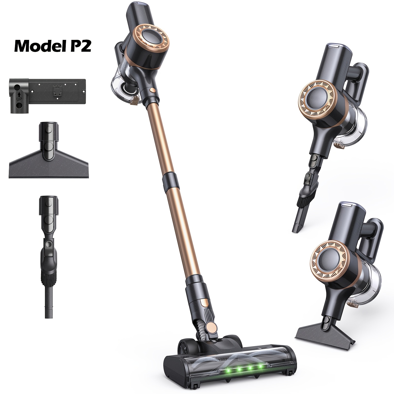 Image of Lubluelu Cordless Vacuum Cleaner, 46kpa Stick Vacuum With Anti- Brush And Upgraded Green Light, Vacuum Cleaner For Home, Wireless Vacuum For Pet Hair, Carpet, Hard Floor