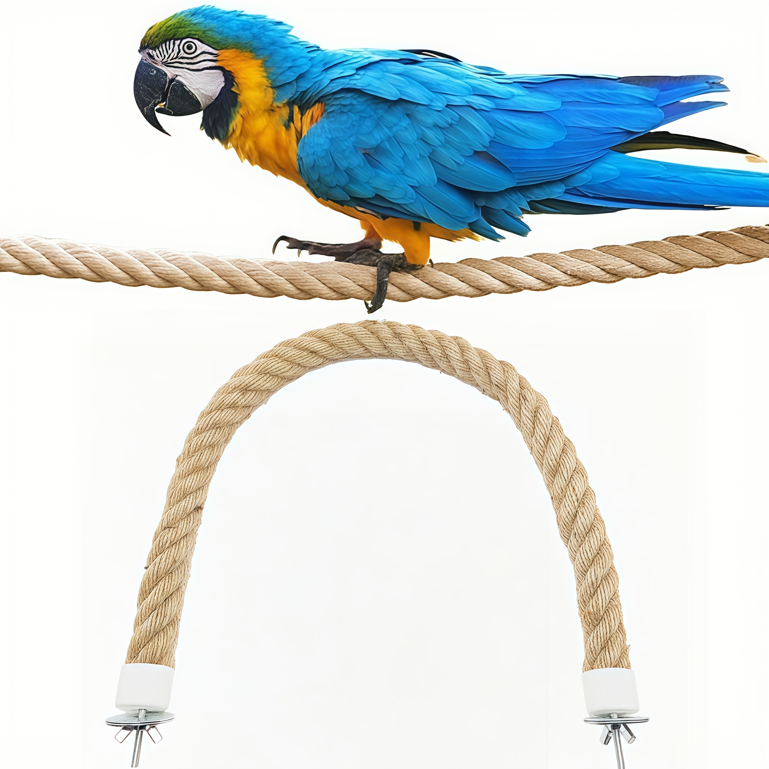 Bird Rope Perch, Climbing Rope Bird Perch Stand, Rope Perch, Hanging Bird Rope Rope Perches For Parrots Cockatiels Budgie Parakeet