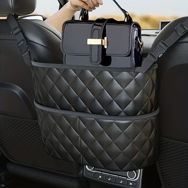 

Seat Organizer - Effortless Storage Solution With Mesh Bag & Back Pocket - Accessories For Interior Organization