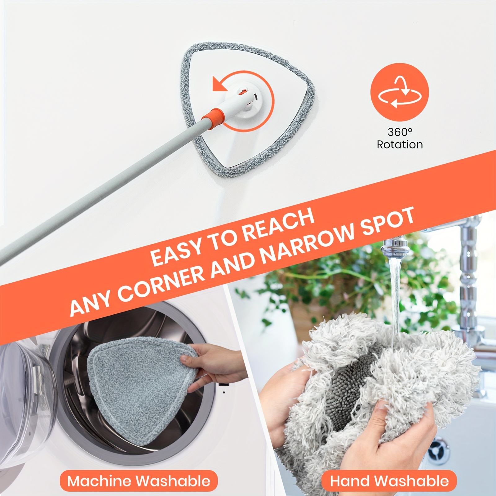 JEHONN Wall Cleaner Mop With Long Handle 82 Inches JEHONN