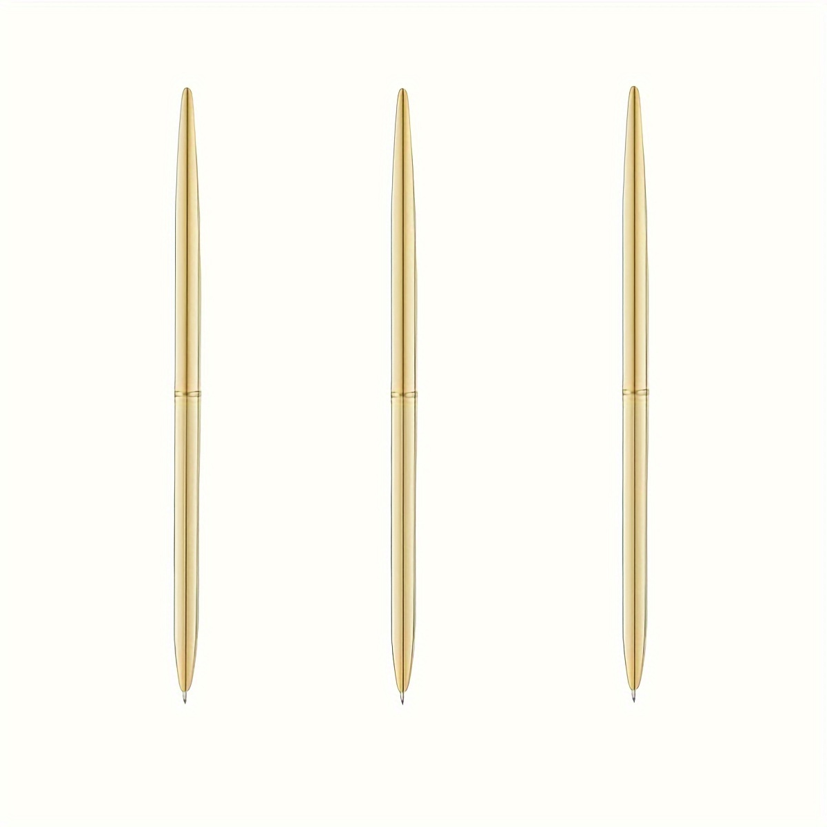 Image of 3pcs Metal Ballpoint Pens, Rotating Bullets New Pens, Graduation Season Gifts, Mother's Day Diy Creative Gifts, Wedding , Combination Pens, Home Office School