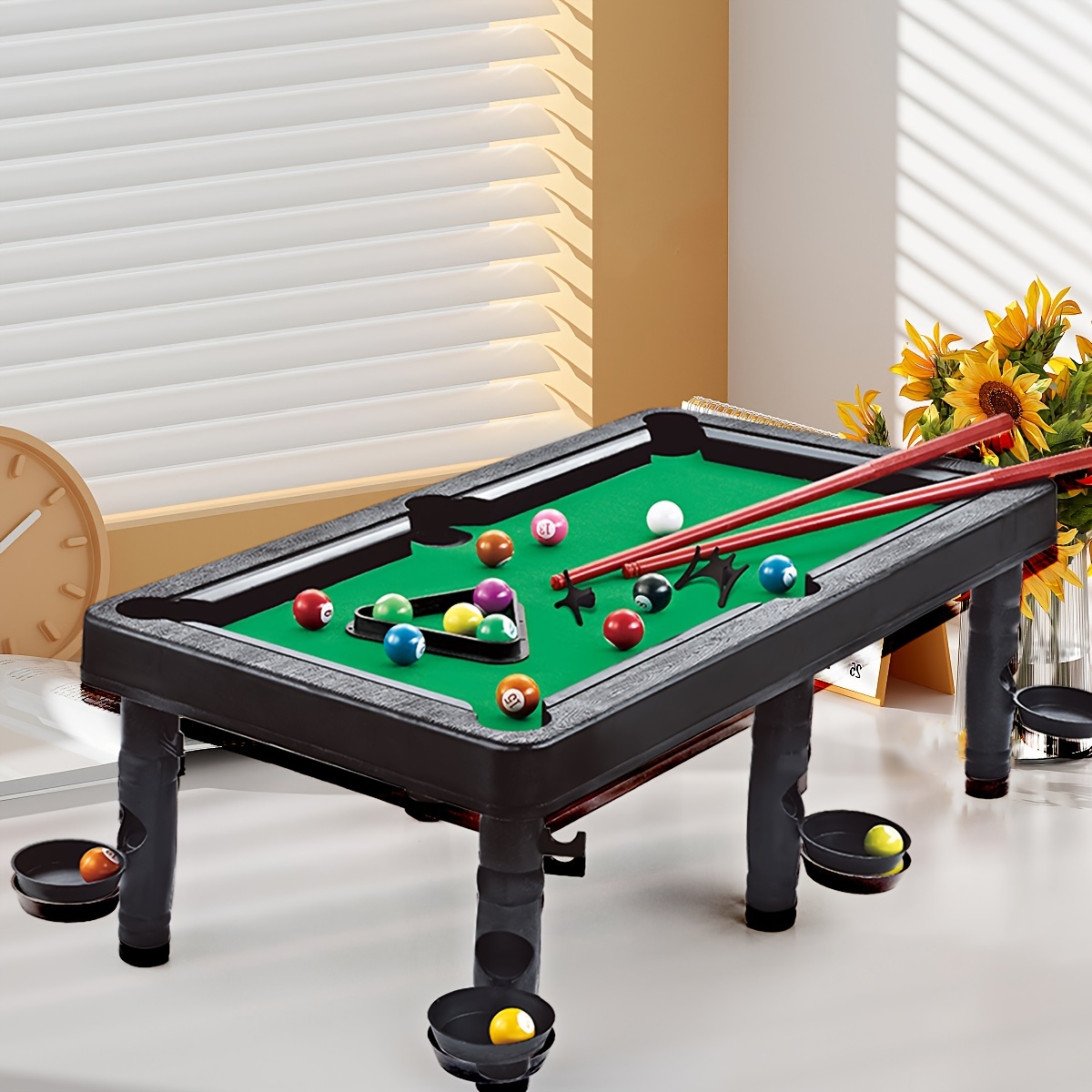 new desktop billiards table indoor parent child interactive home billiards and table tennis toys creative christmas and halloween birthday gifts accessory colors and packaging random