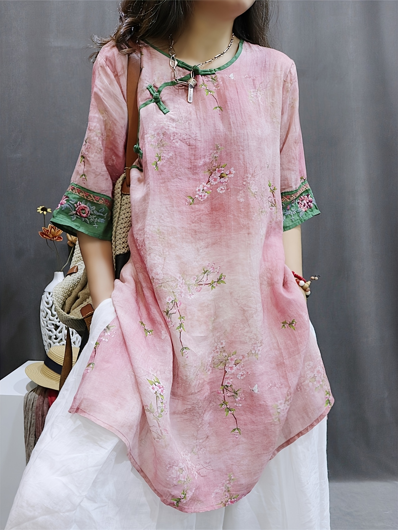 embroidered women dress sold on Temu United States