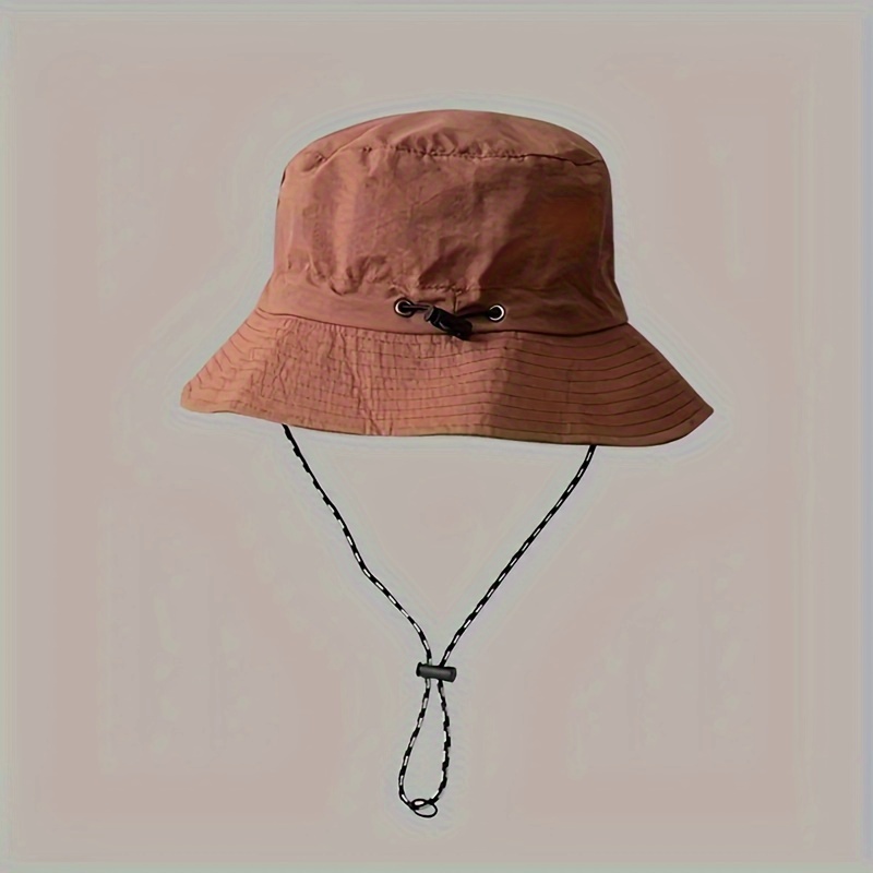 TEMU Unisex Outdoor Boonie Hat, Foldable Storage Breathable Quick-dry Casual Fisherman For Fishing Hiking Travel Sun Hat