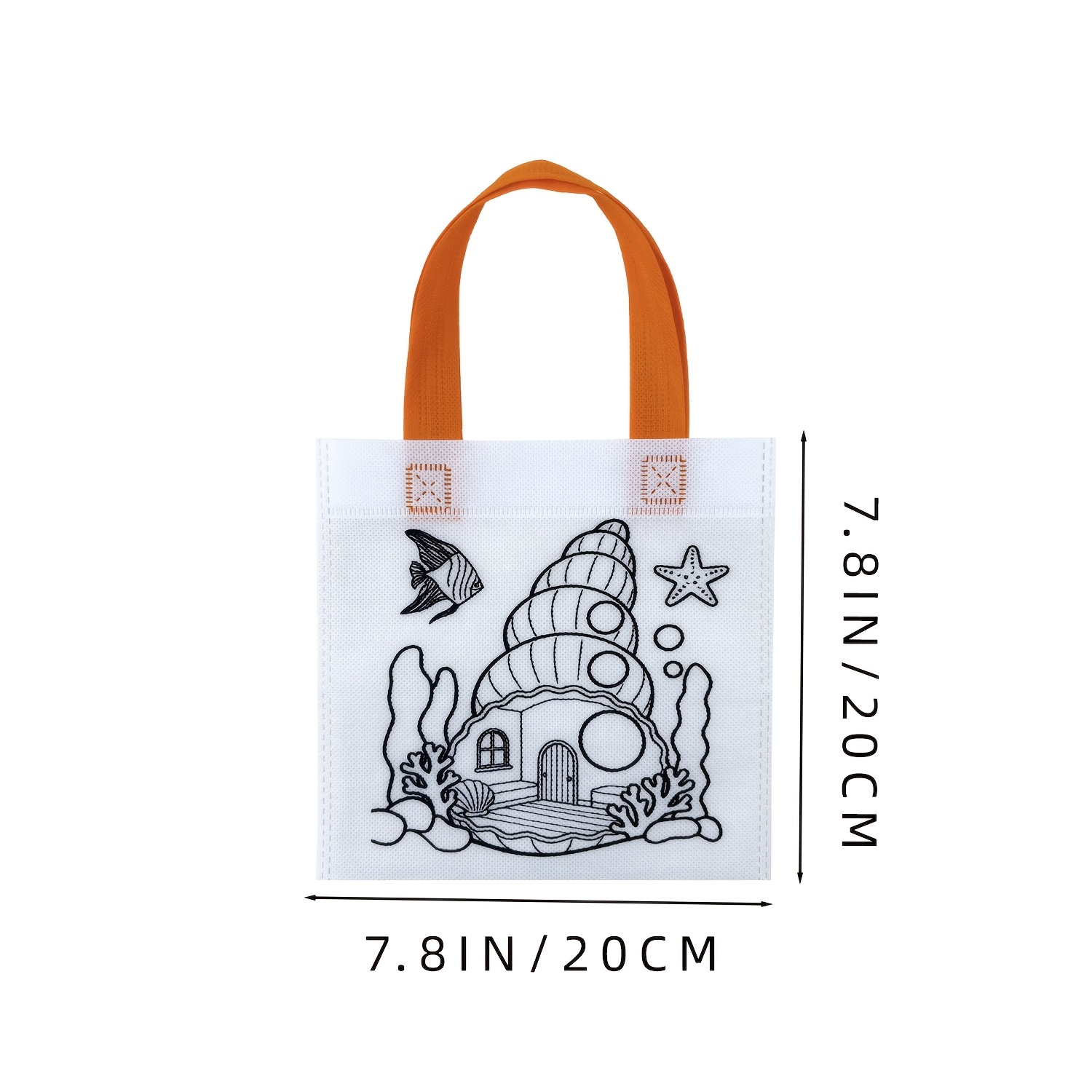 36pcs Ocean-Themed DIY Gift Bags with Assorted Patterns