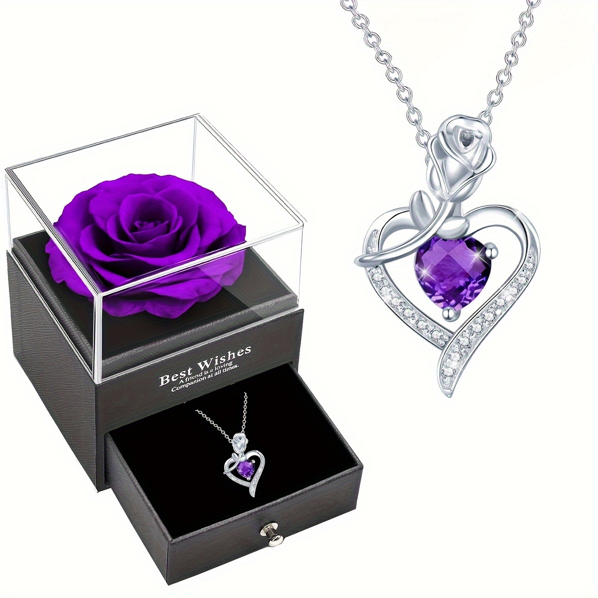 

Gift Box Collier Pendentif En De Cœur, Bijoux Je T'aime Cadeau Pour Maman, Femme, Amoureuse, Fille, Petite , Meilleure Cadeau