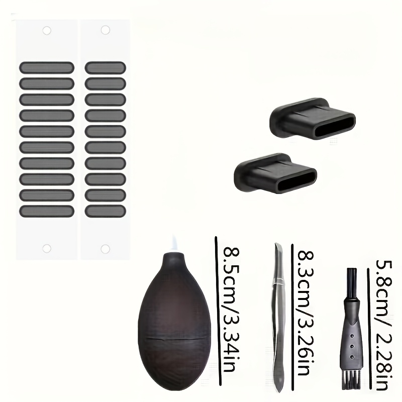 TEMU 7pcs Type- Phone Cleaning And Maintenance Mobile Phone Dust Plug Suitable For Type-c Dust Plug Tablet Computer Cleaning Brush Mobile Phone