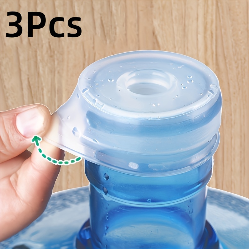 TEMU 2/3pcs Water Bottle , 5 Gallon Water Bottle , Suitable For 53-65mm Threaded Top Water Bottle , And Reusable Water Bottle , Suitable For Water