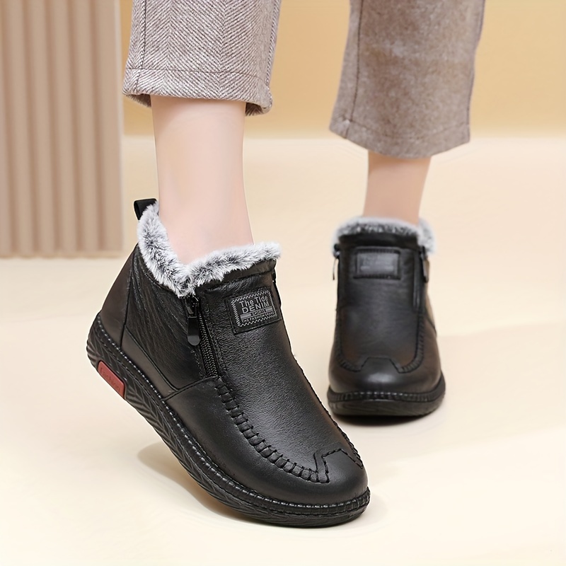 Winter Women's New Warm Boots Fleece-lined Thick Warm Casual Comfortable Shoes, Women Shoes