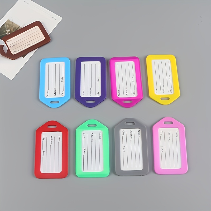 3pcs Plastic PP Luggage Tag Set for Travel