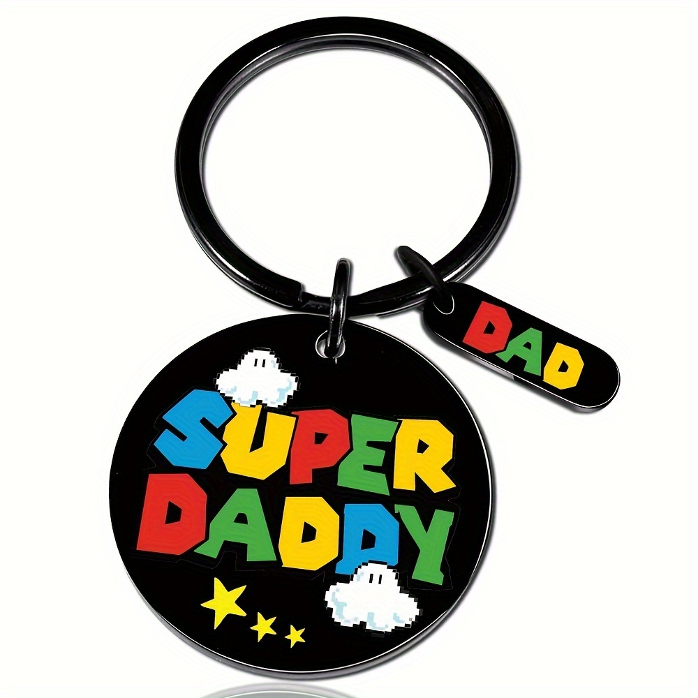 

Super Dad Keychain For Men, Father's Day Gift For Daughter Son