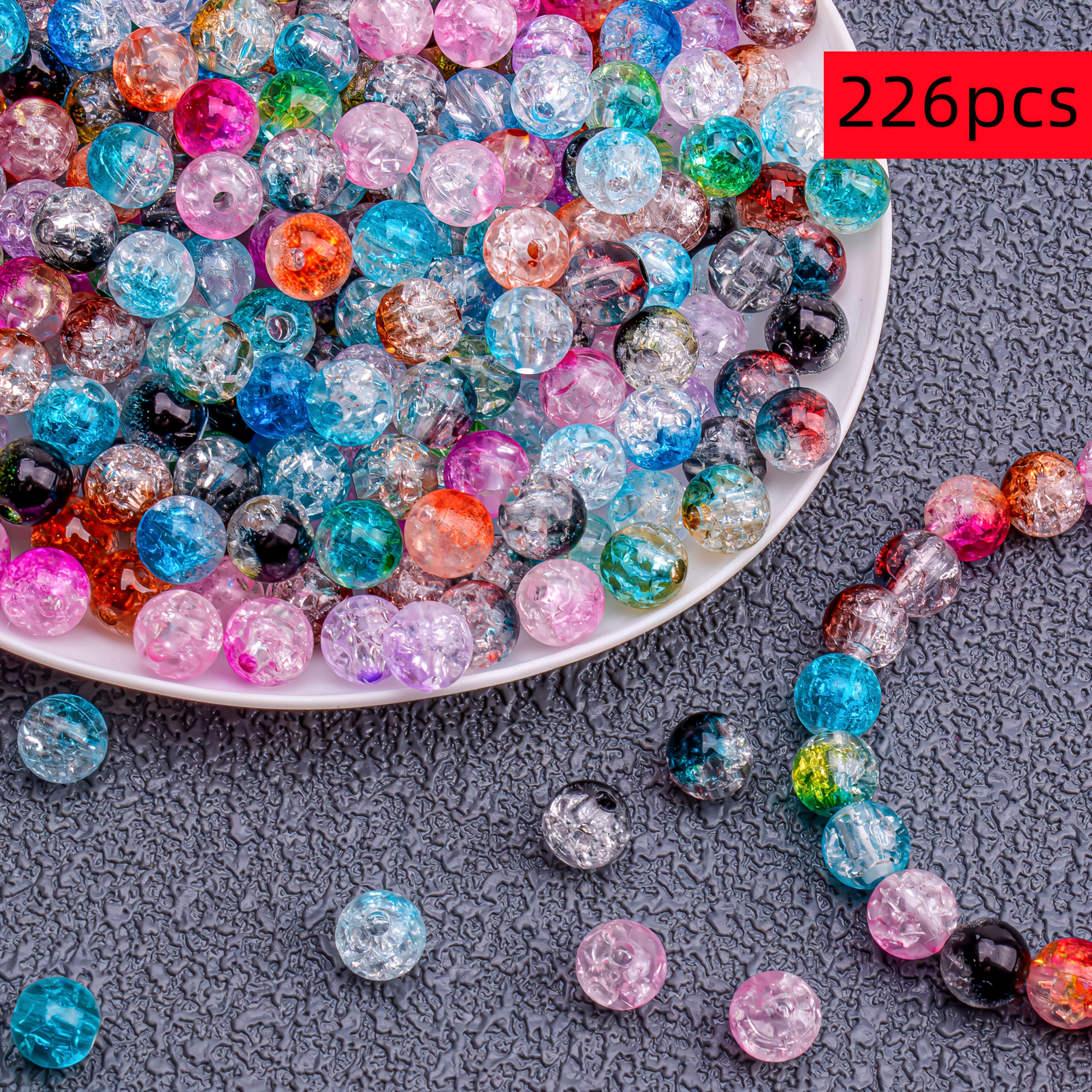E-shop 226 Stück QYWCTZ Verlauf Perlen - Ombre zu Acryl Lose Perlen 8mm für DIY Schmuckherstellung, Halskette, Armband, Ohrring & Bastelbedarf -