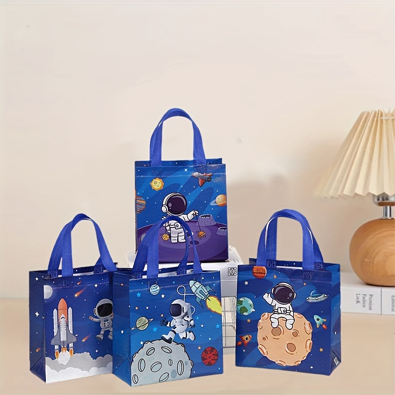 

23cm/9in Space Party Astronaut Tote Bags - Birthdays And