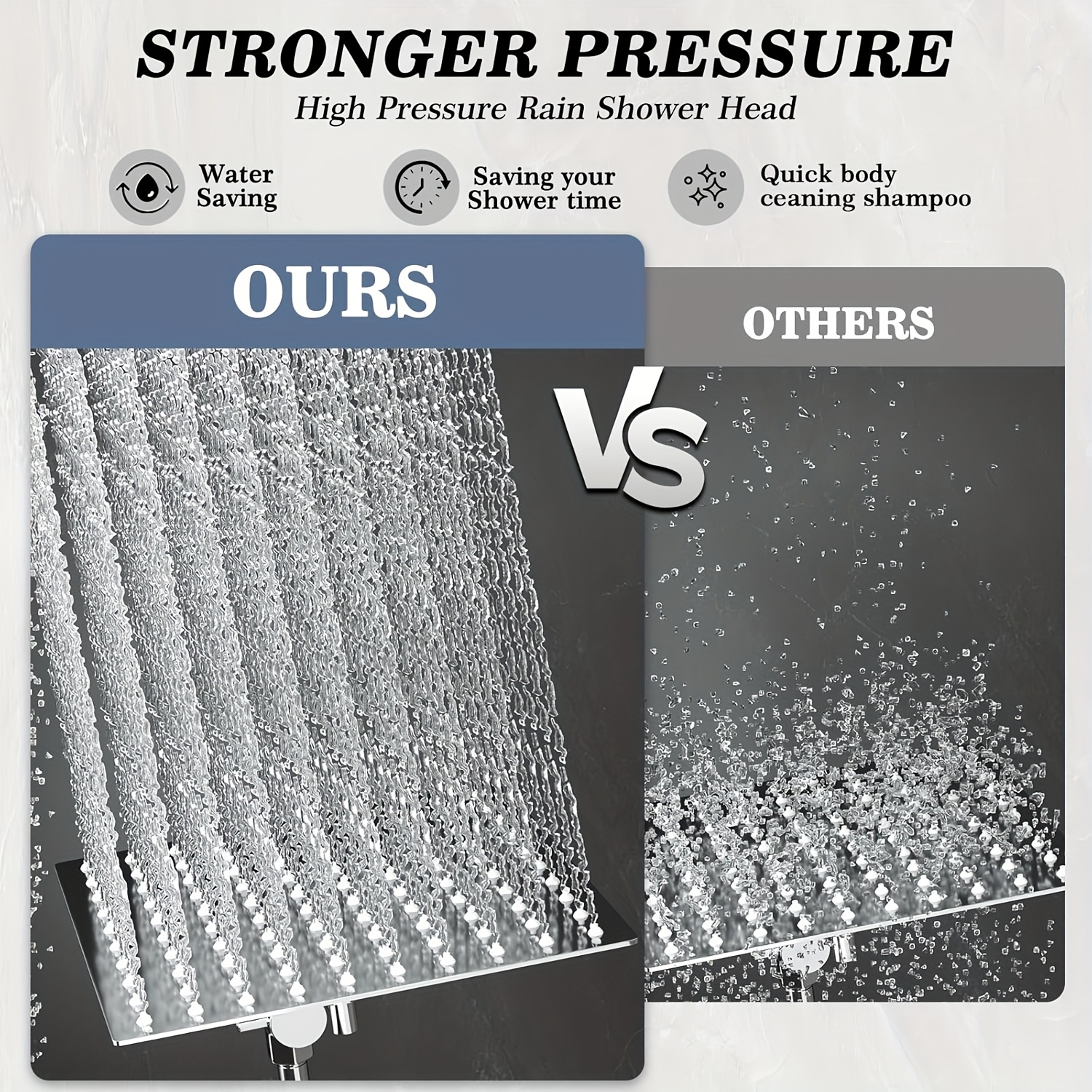 ultimate Shower Head, High Pressure Rainfall/Handheld Shower Combo with 11'' Extension Arm, 3 Settings, Anti-Leak Shower Head with Holder, Height/Angle Adjustable, Chrome, Matte Black 20 Shower Head, High Pressure Rainfall/Handheld Shower Combo with 11'' Extension Arm, 3 Settings, Anti-Leak Shower Head with Holder, Height/Angle Adjustable, Chrome, Matte Black