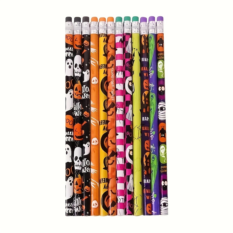 

24pcs Cartoon Pencils Set - Stationery Pens For Parties, School Gifts, And Cartoon With 12 Styles