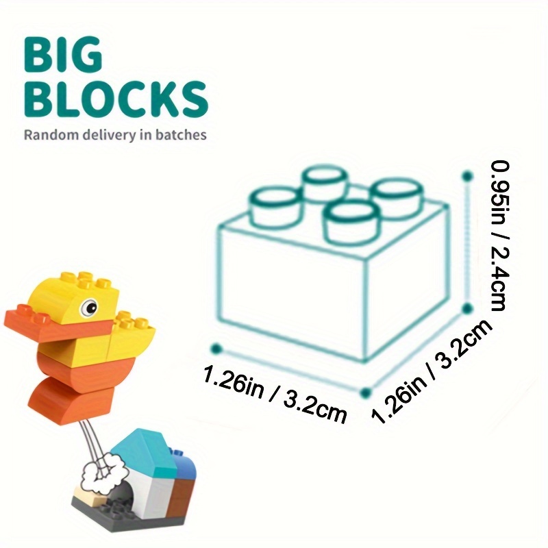 1500g Large Building Blocks for Kids, Model for Boys and Girls
