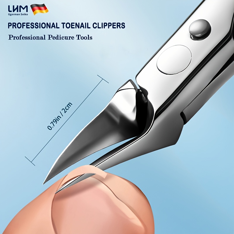 Professional Stainless Steel Toenail Clippers for Thick Nails