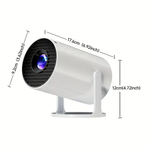 smart projector 180 rotation keystone projector outdoor projector projector for movies on wall projector holder wall projector full format compatible with smartphones tablets computers hdtvs game consoles suitable for office entertainment perfect gift