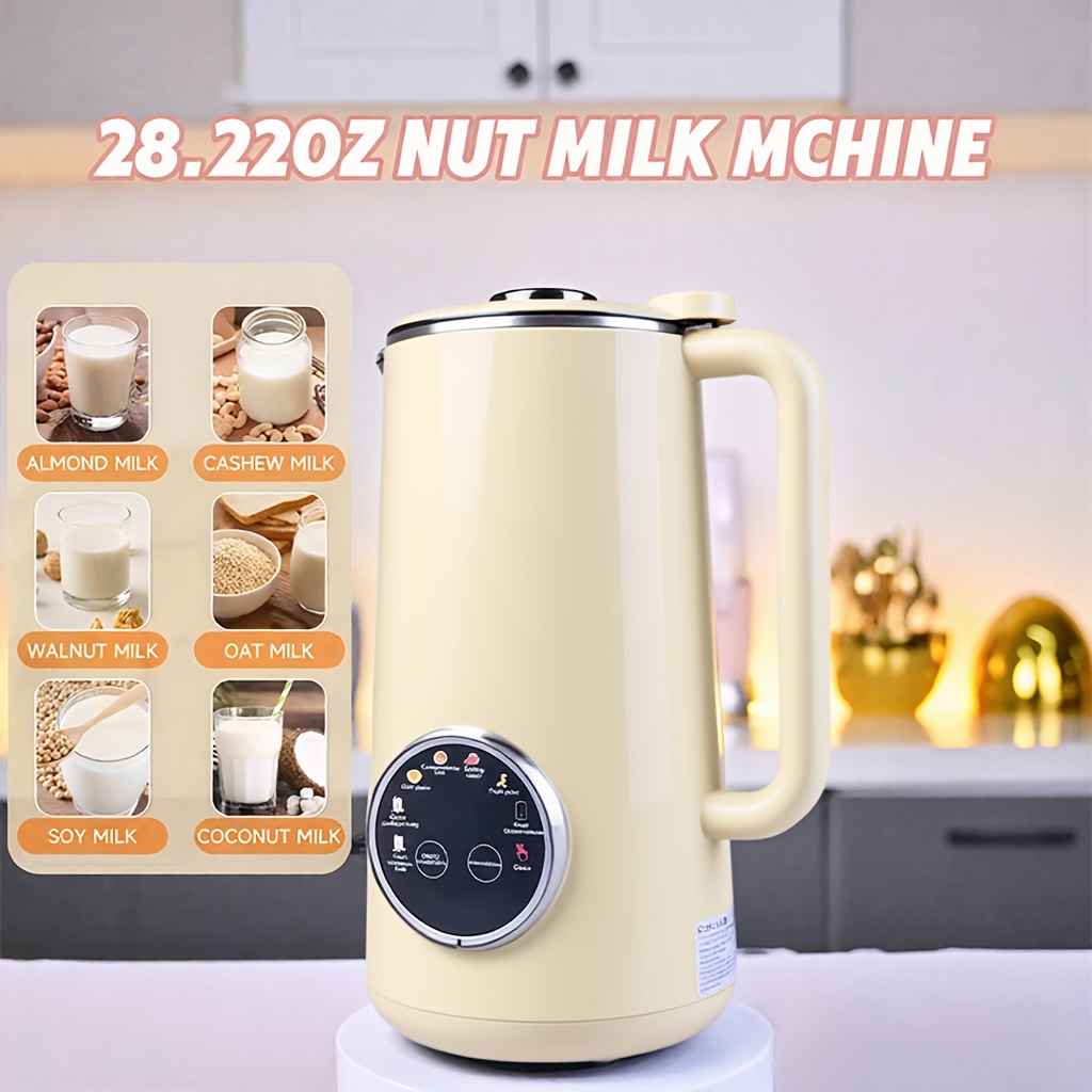 Nut Milk Maker Machine - 1.4L Electric Maker For Soy, Almond, Oat Milk | Self-Cleaning, 24H Timer, Keep Warm & Boil Water Function
