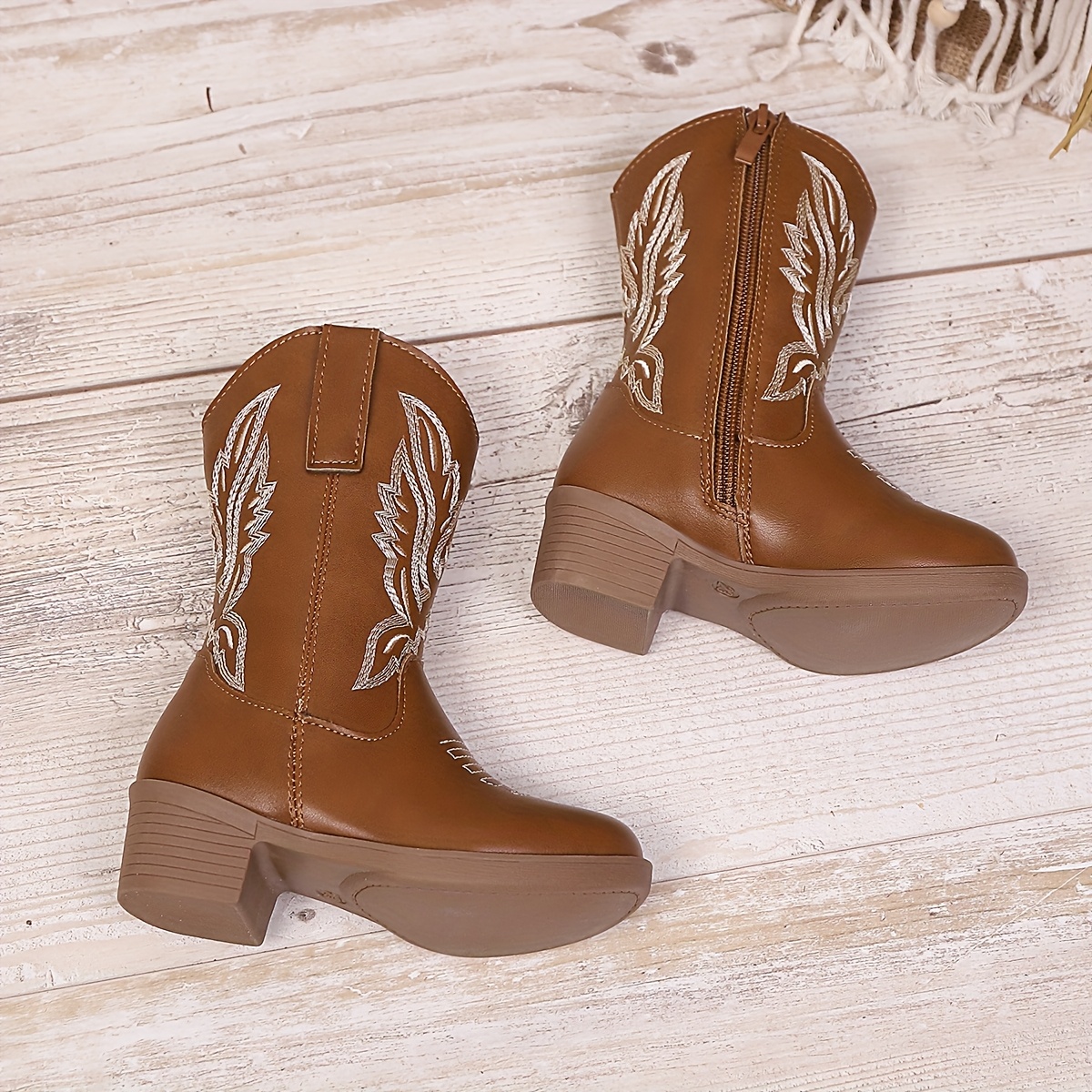 Brown Botas Vaqueras De NiÃ±a Botas Vaqueras Botas Para NiÃ±as De 13