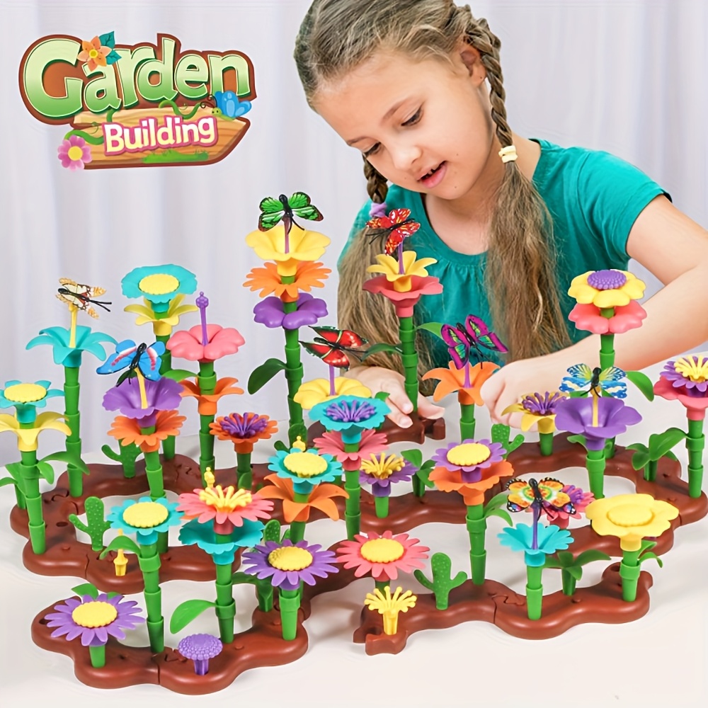 Educational Toy Flower Building Stem Toy Flower Garden Building