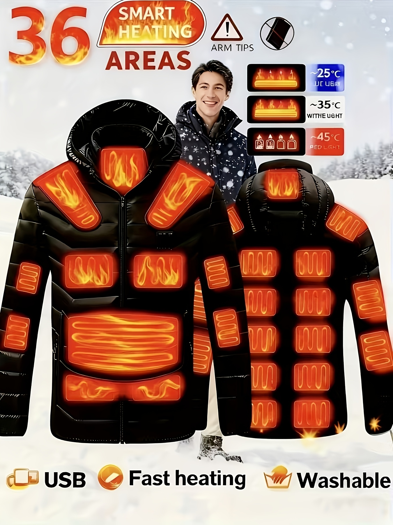 Heated Jacket for Men and Women