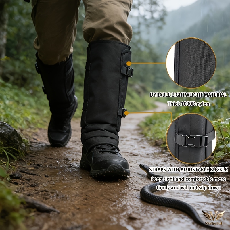 Temu – TEMU Anti-snake Tights And Protective Gear Are Very Suitable For Outdoor Hunting. Durable Foot Covers Are Essential For Hiking And Hunting Gear,