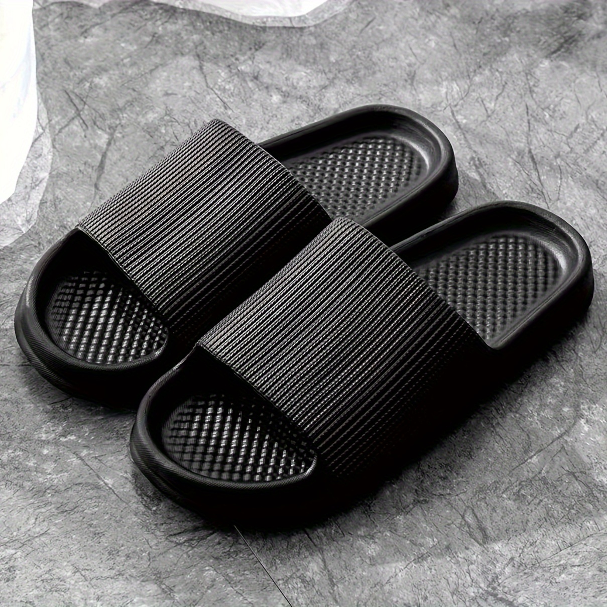 Eva Pillow Slides Solid Color Soft Sole Lightweight Home Temu Canada