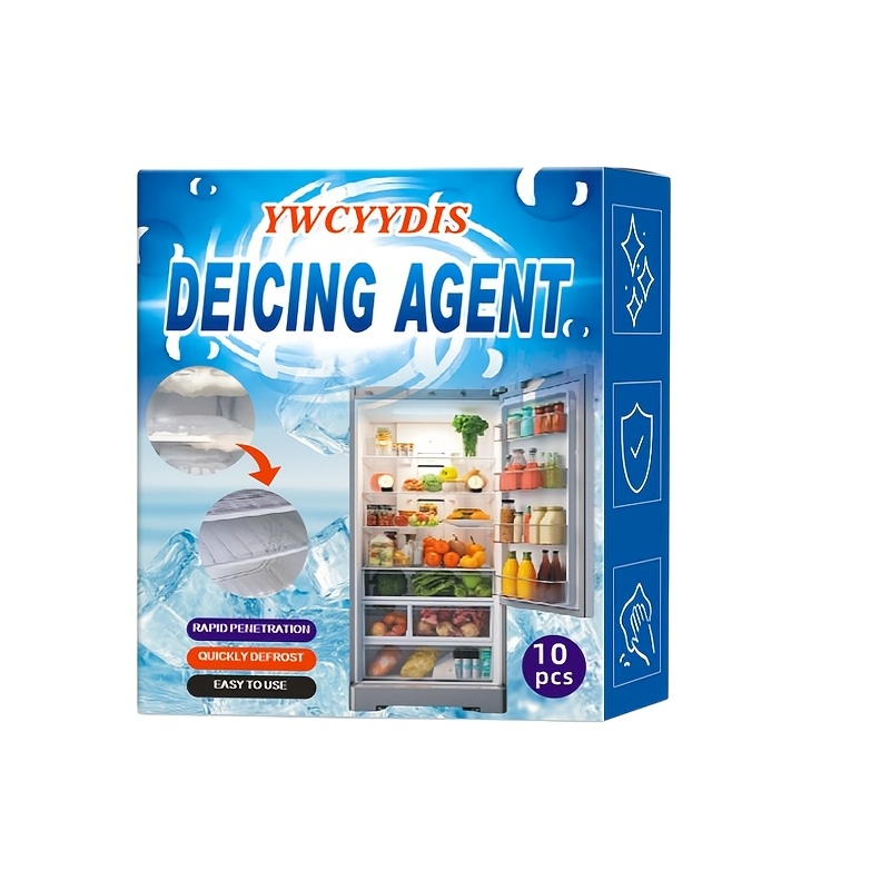 Image of 10-count Refrigerator Defrosting Effervescent Tablets, Of Loosening Thick Layers In Compartment. Suitable For Household Refrigerators, Freezers, And Cabinets
