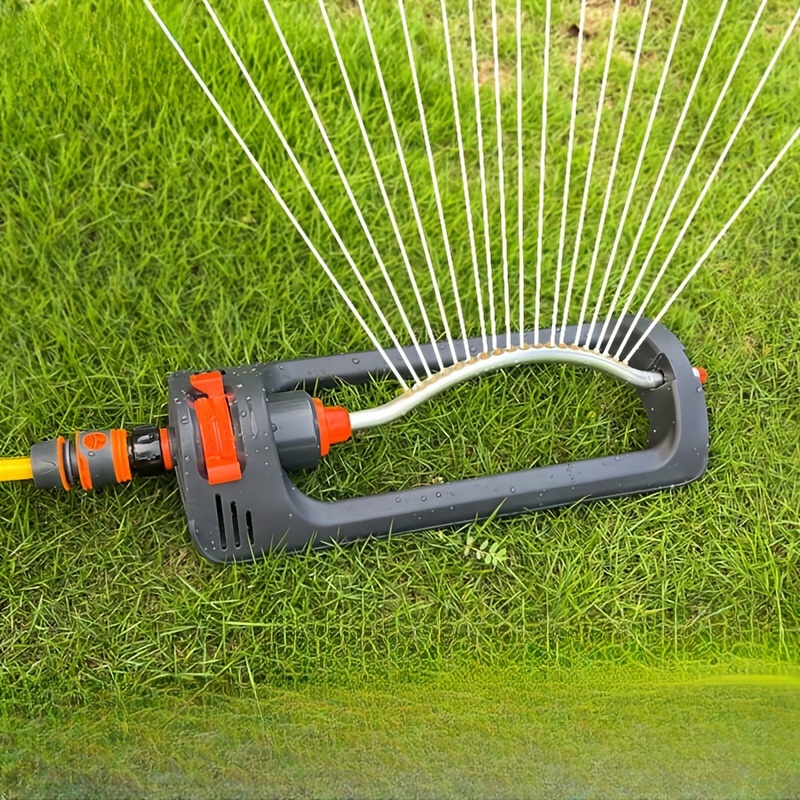 

1pc 19-hole Wide Range Automatic Swing Sprinkler, Lawn Maintenance Watering System With Rotating Nozzle