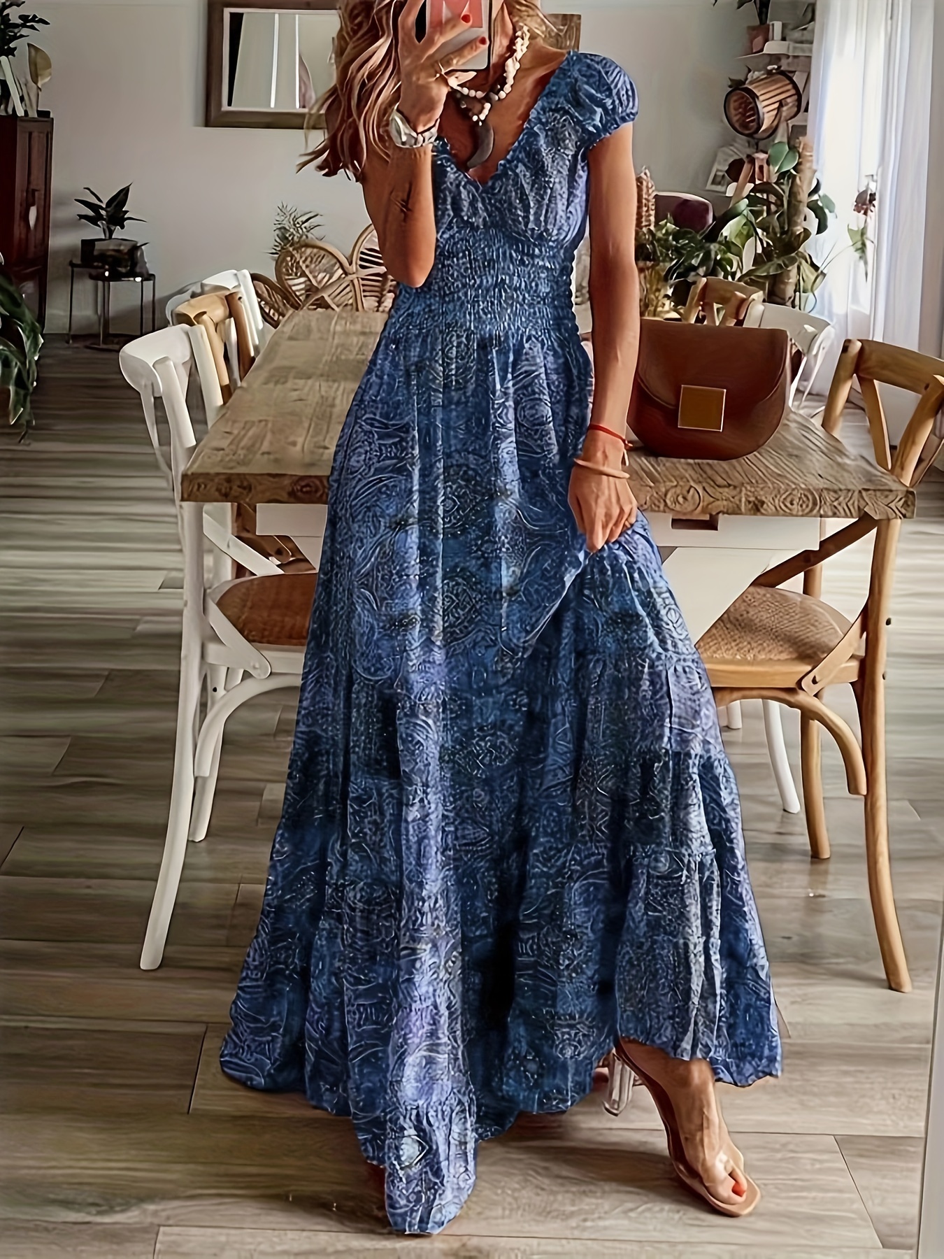 cream colored boho dress Lovestitch Stripe Ruffle Hem Maxi in Orchid at Nordstrom Rack, Size Small Elastic waist at the Gold Necklace with Light Size:XS (6 mo - 2) size:4X