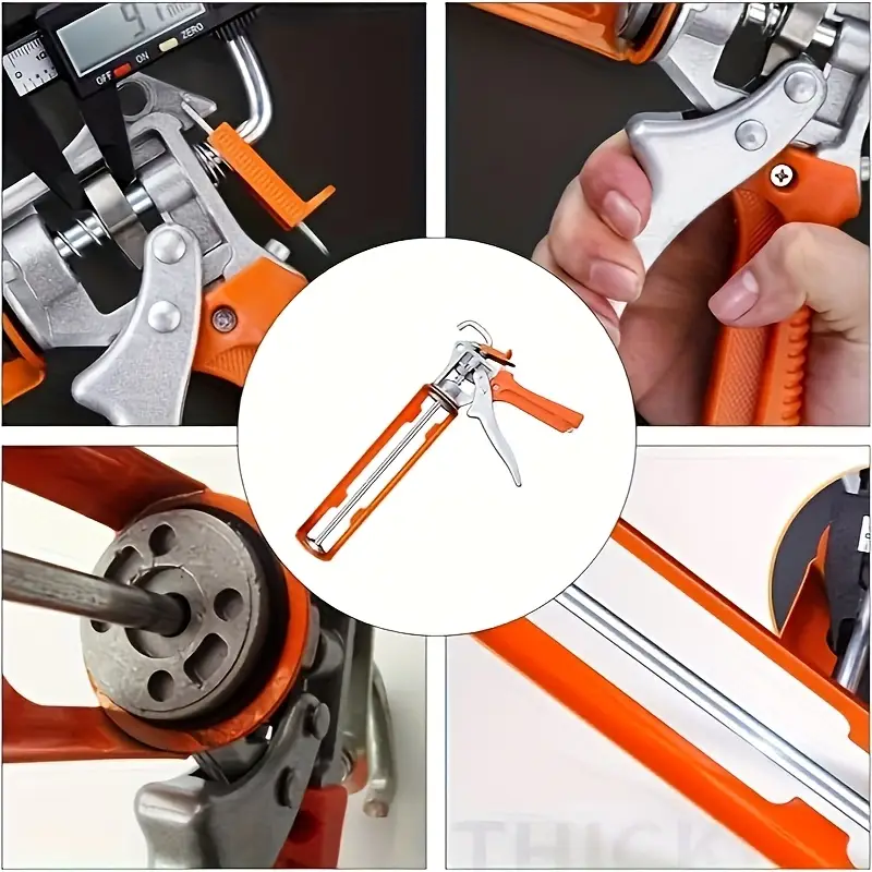 1pc filling gun anti drip glass gun thickened handle rotating integrated filler automatic cutting and structure gun manual anti drip thickening rotation tool for supplies home decoration details 8